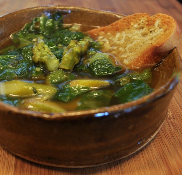 Asparagus and Escarole Soup