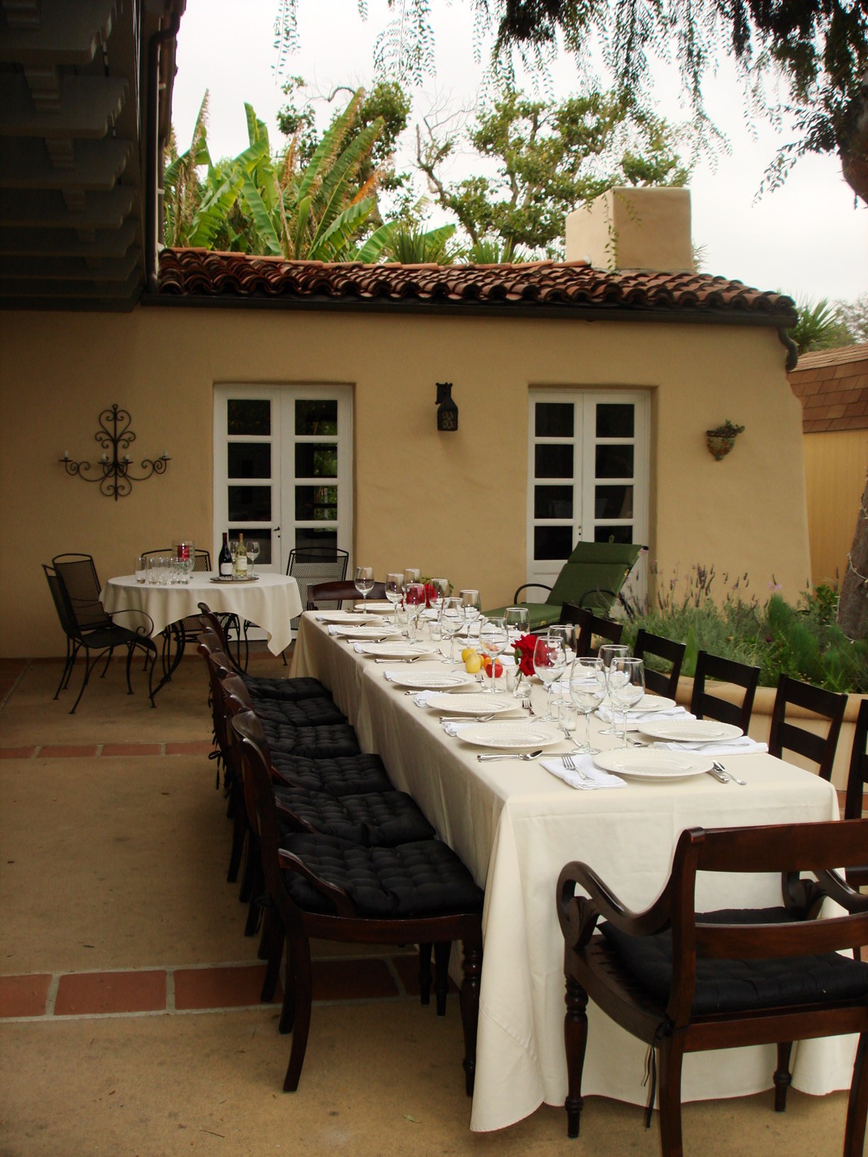 Courtyard dining