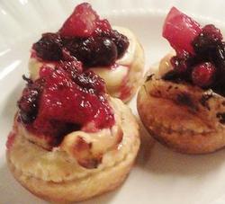 Baked Brie and Cranberry Kisses